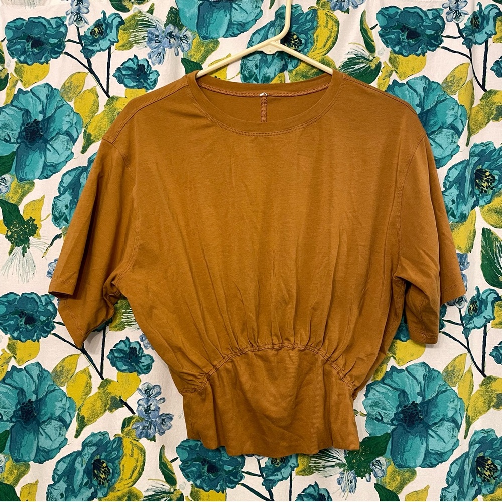 Lululemon LA Relaxed Fit Ribbed Waist Shirt Spiced Bronze 12 - Picture 3 of 8